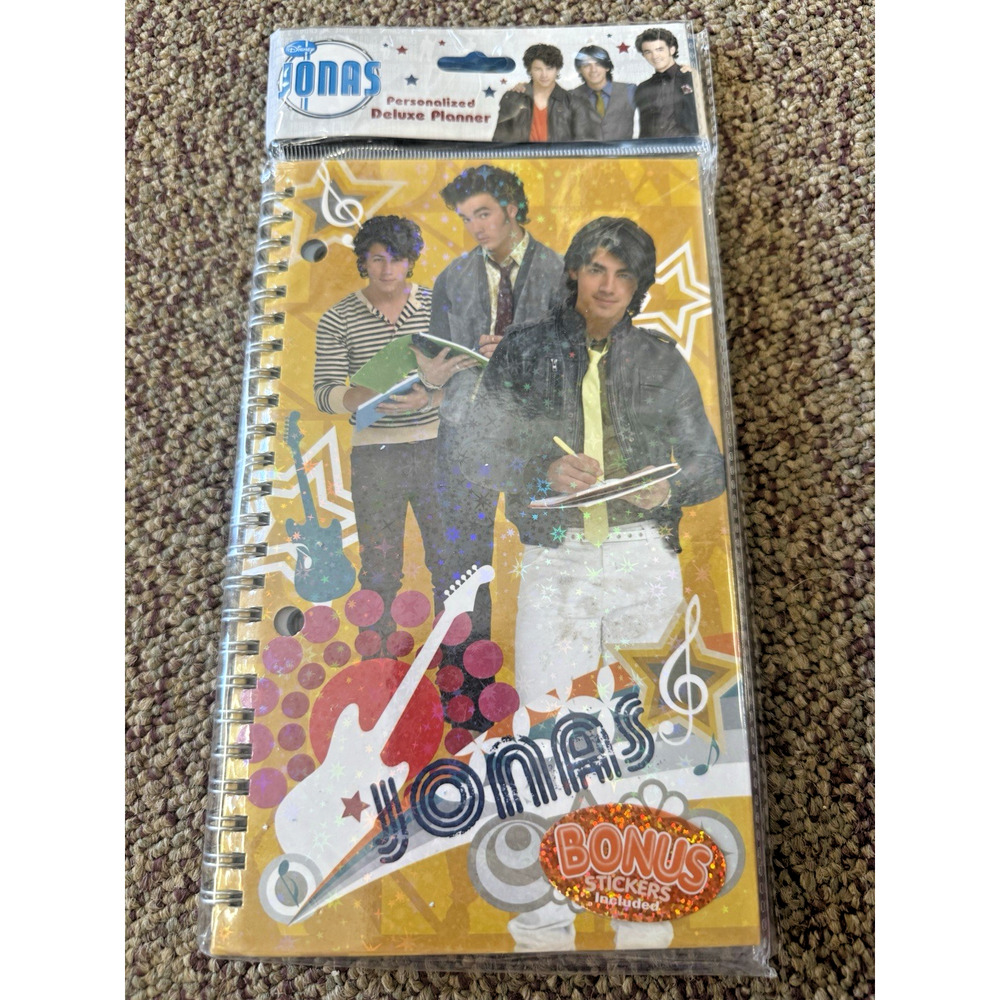 Jonas Brothers Live in Concert Personalized Deluxe Planner Disney Bonus Stickers